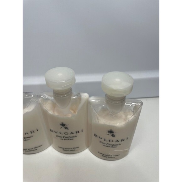 BVLGARI au thé Blanc (White Tea) Shampoo 2 conditioners 2 body lotion 2.5 Fl oz - Picture 5 of 9
